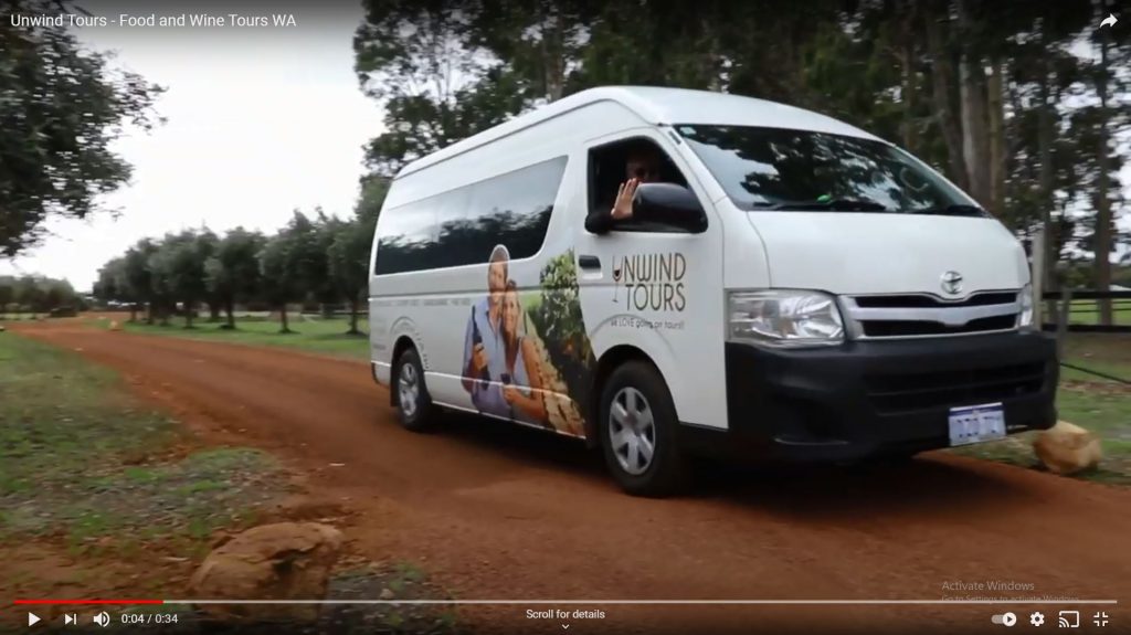 Wine tour bus Western Australia