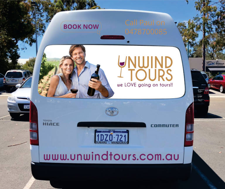 Perth wine tour bus photo